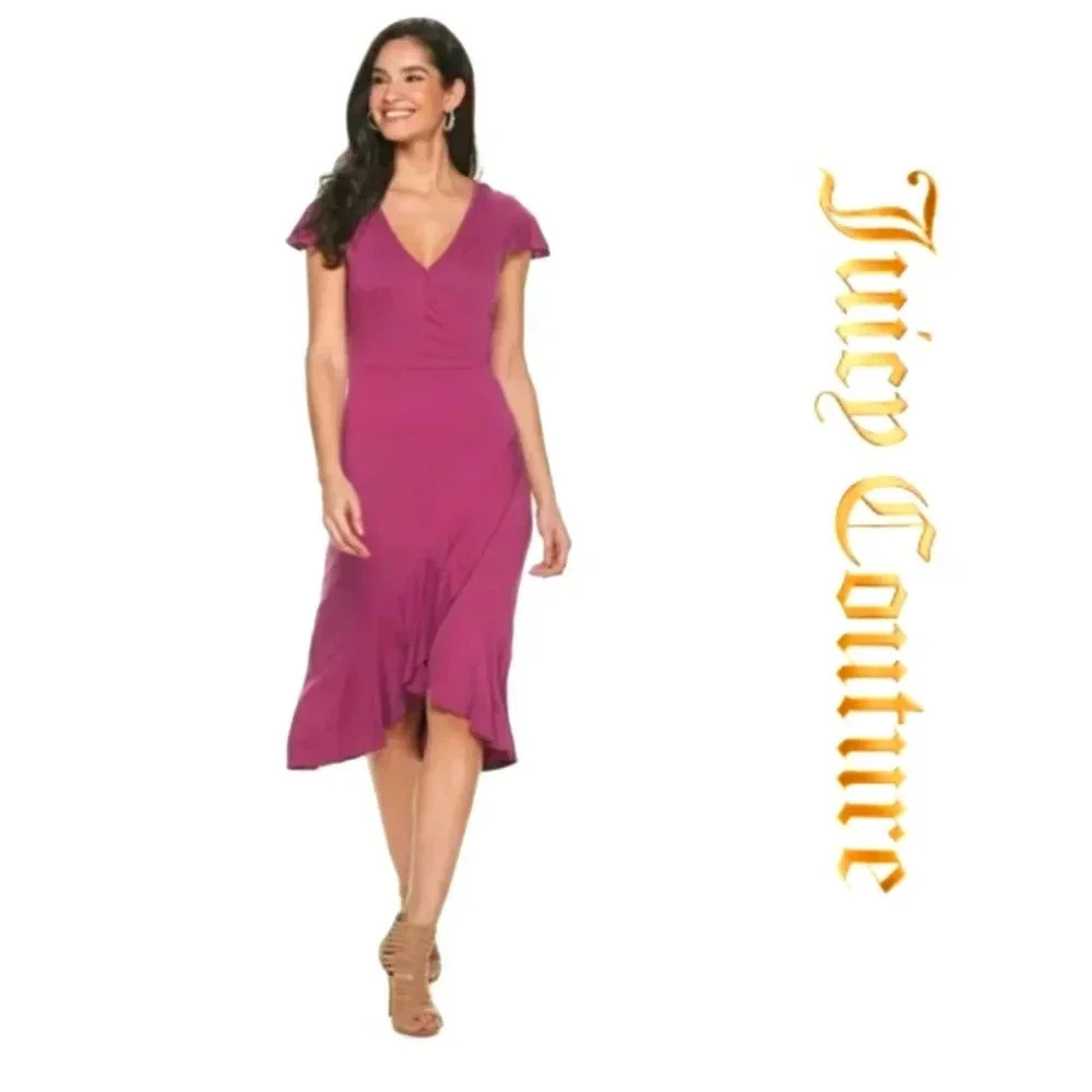 Juicy Couture| NWT| Midi Faux Wrap Dress
